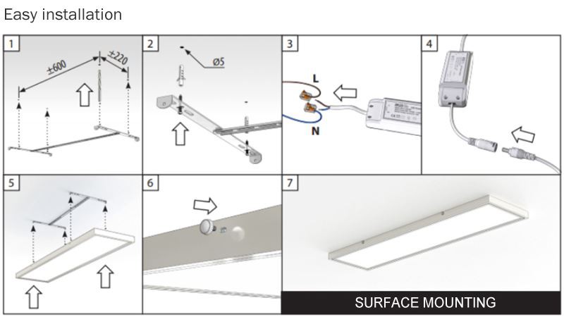 600x600 led panel